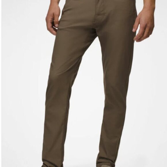 Prana Brion Pant 32x30 Slim Fit (Mud/Brown) - Picture 1 of 5